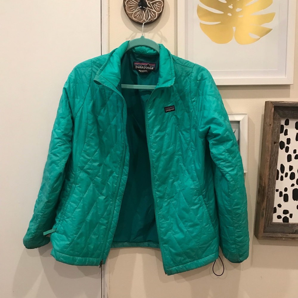 Patagonia Teal Puff Jacket